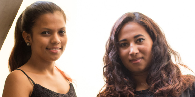 Brenda, left, and Maria Felicita. Photo: Alejandra Kaiser.