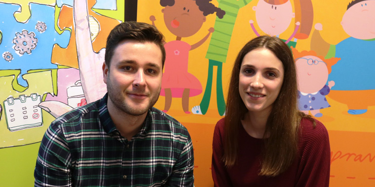 Co-trainers Kruno Topoloski and Martina Gracic 